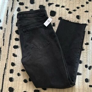 NWT Old Navy Flare ankle high rise jeans…light  distressing on sides & pockets